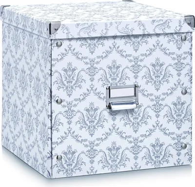Produktbild von Zeller Aufbewahrungsbox "Vintage", Pappe, weiß - 33,5x33x32; 17974