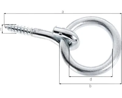Produktbild von GAH-Alberts Schraubring, Stahl, Gelb, 10 Stück(e)