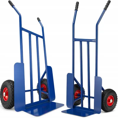 Zdjęcie produktu dla Wózek transportowy magazynowy młynarka HIGHER 280kg pompowane koła
