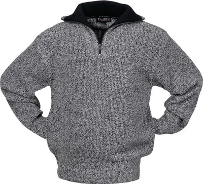 Produktbild von Pullover Gr.XL schwarz/weiß-meliert