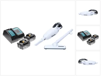 Produktbild von Makita DCL 181 FRM W Akku Staubsauger 18 V Weiß + 2x Akku 4,0 Ah + Ladegerät