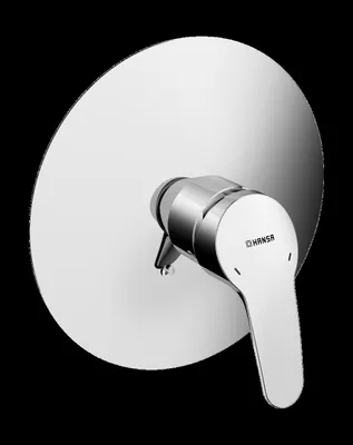 Immagine prodotto di HANSA HANSAMIX Set de finition pour mitigeur de douche, sans inverseur, encastré, rosace ronde, 01859183, 01859183