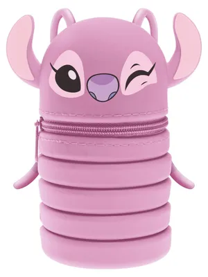 Produktbild von Seven Lilo & Stitch erweiterbares Mäppchen, Silikontasche, 2 in 1 ausziehbares F