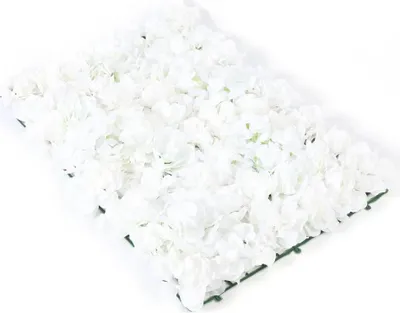 Produktbild von 20er Set künstliche Blumenwand-Paneele - Rosenwand 40x60 cm - Seide und Kunststoff - UV-beständig für außen - Hochzeitskulisse - Wiederverwendbar - Weiß