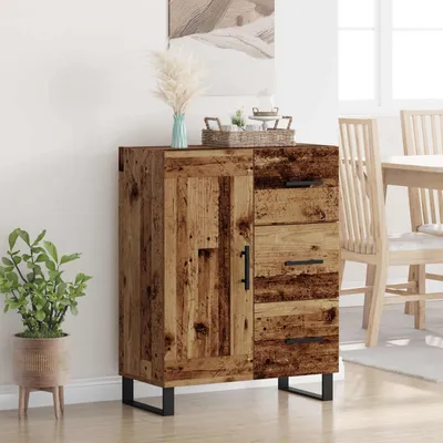 Immagine prodotto di vidaXL Credenza in legno recuperato 69,5 x 34 x 90 cm legno composito e ferro