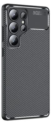 Produktbild von Handy Hülle für Samsung Galaxy S25 Ultra Carbon Look Cover Case Schutzhülle Farbe: Schwarz