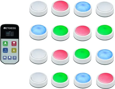 Produktbild von Retekess TM102 Wireless Buzzer System, Spiel Summer, Countdown Rush und Zufallsmodus, Warnung bei Niedrigem Batteriestand, für Wettbewerbe, Quiztests