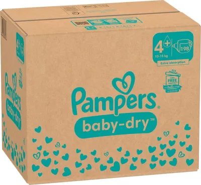 Immagine prodotto di Pampers Windel Baby Dry 40785065 Gr.4+ Maxi Plus 198St.
