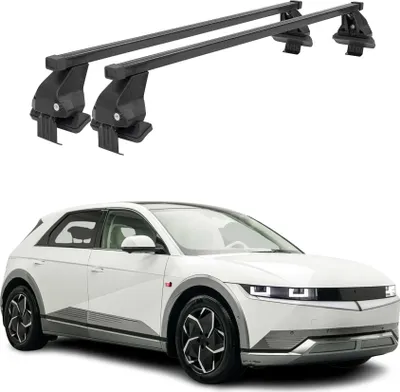 Image de Barres Transversales Menabo pour Hyundai Ioniq V 2021-2025 Noir