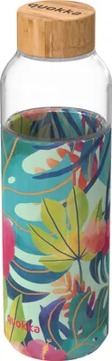 Produktbild von Quokka Flow - Glaswasserflasche 660 ml (Tropical)