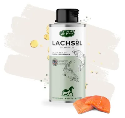 Produktbild von LaPura Lachsöl für Hunde, Katzen und Pferde 1.000 ml