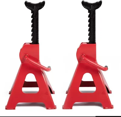 Productafbeelding van AMC verstelbare steunbokken voor auto en motorfiets, 3 ton, 9 standen, met veiligheidshendel, 2 stuks