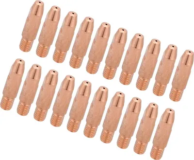 Obrázok produktu pre 20 ks medený kontaktný hrot M6 pre zvárací horák Binzel 24KD MIG/MAG (1,0 mm)