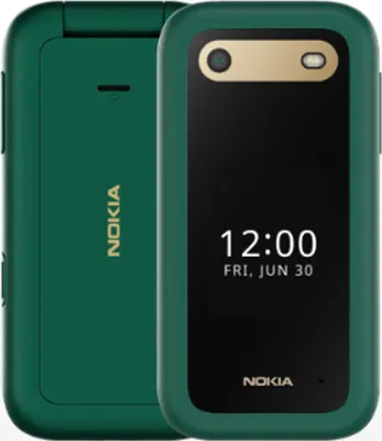 Zdjęcie produktu dla Nokia 2660 Flip, Telefon z klapką, Dual SIM, 7,11 cm (2.8"), 0,3 MP, 1450 mAh, Zielony