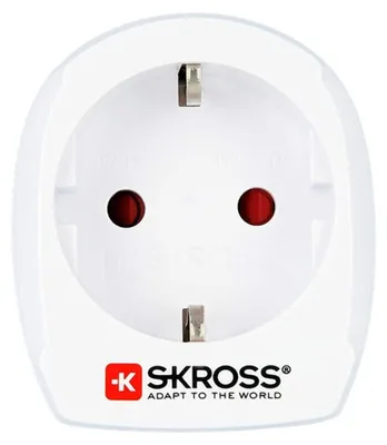 Obrázek produktu pro Cestovní adaptér Skross Europe to Denmark s uzemněním, 16A 100-250V - bílý