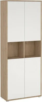 Image de Pierre - Armoire, 80x34x205h cm Chêne Brun, 5 Étagères