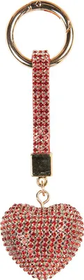 Produktbild von Clayre & Eef Schlüsselanhänger Herz 4x3x13 cm Rot Kunststoff