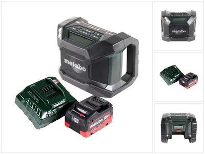 Zdjęcie produktu dla Metabo R 12-18 DAB+ BT Akumulatorowy radiotelefon budowlany 12-18 V DAB+ Bluetooth + 1x akumulator 5,5 Ah + ładowarka