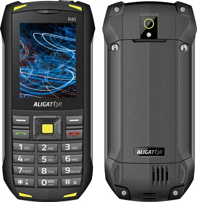 Produktbild von Aligator R40 eXtremo, Balken, Dual-SIM, 6,1 cm (2.4"), 5 MP, 2000 mAh, Schwarz, Gelb