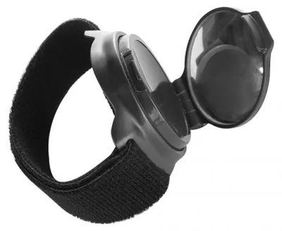 Produktbild von Fahrrad-Armbandspiegel, Lenkerendenspiegel, 360° drehbar, leicht, Weitwinkel-Armbandspiegel
