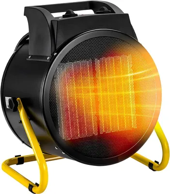 Productafbeelding van Ventilator kachel - Industriële kachel - Werkplaats verwarmen - Instelbare luchtstroom - 9000 watt - Zwart