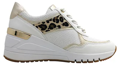 Imagen del producto de Marco Tozzi: Zapatos deportivos para mujer, tipo cordones, color blanco, para uso casual