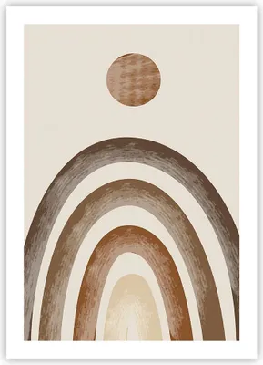 Produktbild von Poster - Poster ohne Rahmen - Stück geometrisch Boho - 50x70 cm - Wand Bild - Wanddeko - Wandbilder - Kunstposter - Wandposter - Bilder - Kunstdruck - Wanddekoration - Wandbild - P2XPA50x70-4841
