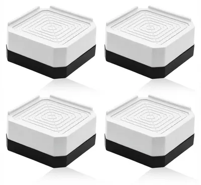 Immagine prodotto di 4 rialzi per mobili in plastica, altezza 4 cm