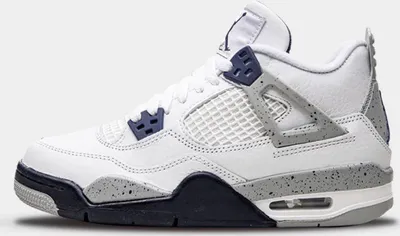 Produktbild von Nike Air Jordan 4 White Midnight Navy Blue GS Sneaker Jordan IV NEU - 36,5