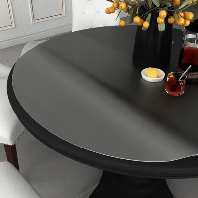 Image de vidaXL Film de table mat Ø 120 cm 2 mm PVC