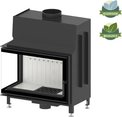 Produktbild von Kaminofen Hitze STMA 68×43.L 11 kW Kaminofeneinsatz Links Kaminofen Kamin Ofen