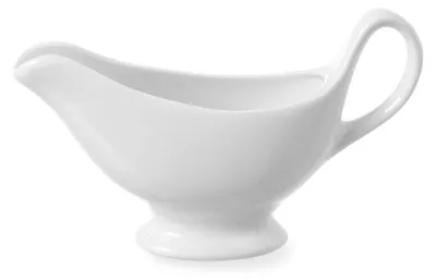 Produktbild von 4x Sauciere, Porzellan, weiß, 18 x 5,5 x 13 cm