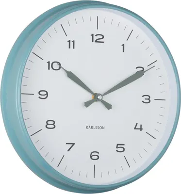 Image de Karlsson - Horloge murale Modern Factory - Vert jungle - Ø30cm
