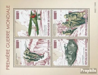 Produktbild von Briefmarken Guinea 2015 Mi 11348-11351 Kleinbogen (kompl. Ausgabe) postfrisch Erster Weltkrieg