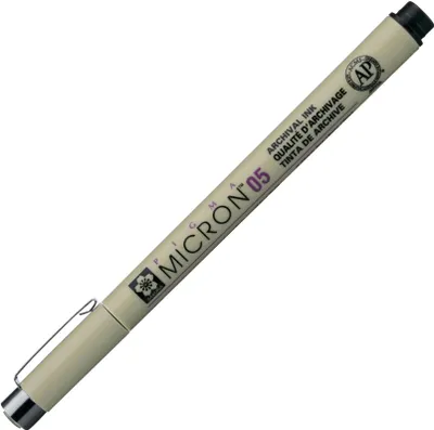 Zdjęcie produktu dla Sakura Pigma Micron 05 Pióro techniczne Black 0,45 mm 1 szt.