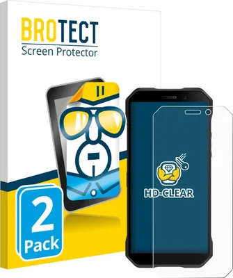 Produktbild von 2x Für Doogee S61 Pro Schutzfolie BROTECT Displayschutz Display Schutz Folie Klar Transparent