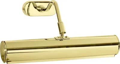 Produktbild von Bilderlampe Messing massiv B: 30 cm in poliert E14 2-flammig Jugendstil