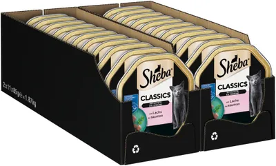 Produktbild von SHEBA® Schale Classics in Pastete mit Lachs 2 x 11 x 85g