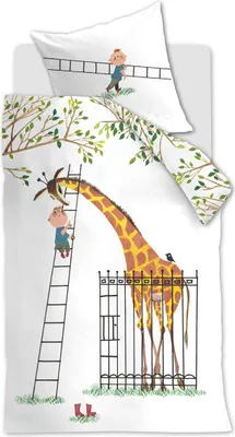 Produktbild von Beddinghouse x Fiep Amsterdam Renforcé-Bettwäsche-Garnitur  Giraf Farbe Multi Größe 135x200+80x80