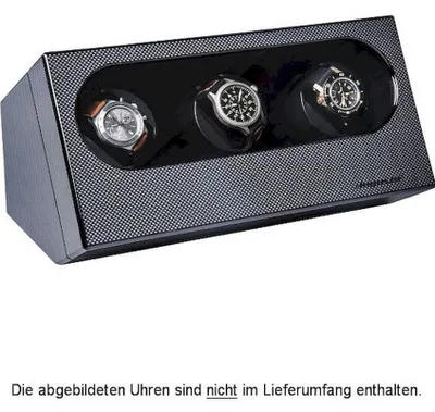 Produktbild von Augusta - Uhrenbeweger für drei Uhren Carbon Hochglanzoptik - 5569.311