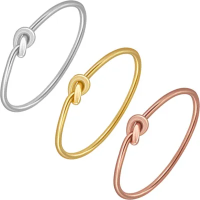 Produktbild von Ring Knoten: Knotenring Silber 925 52 (16.5 mm Ø) Silber