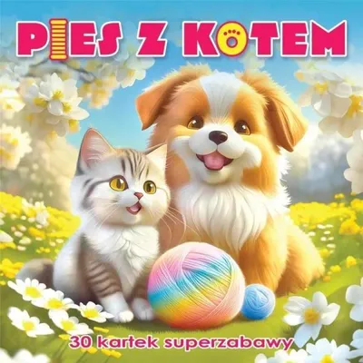 Produktbild von Hund und Katze. 30 Seiten voller Spaß – Malbuch – Sammelwerk