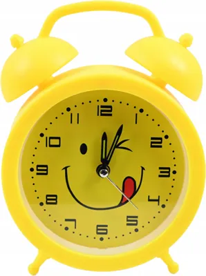 Zdjęcie produktu dla Zegar Z Budzikiem Dla Dzieci Głośny Alarm Żółty Uśmiech Emoji Buźka