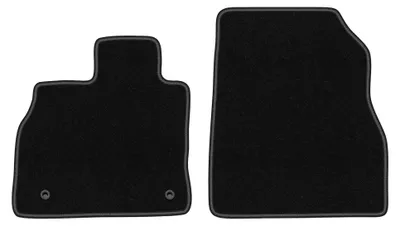 Immagine prodotto di Tappetini anteriori in moquette per Nissan Leaf I 2010-2017 (hatchback) – 2 pezzi, neri, su misura – Wielganizator BASIC