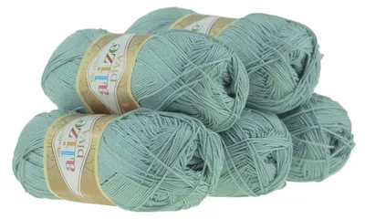 5 x 100g Strickgarn ALIZE DIVA - Häkelgarn Wolle Sommer Stricken Häkeln 463