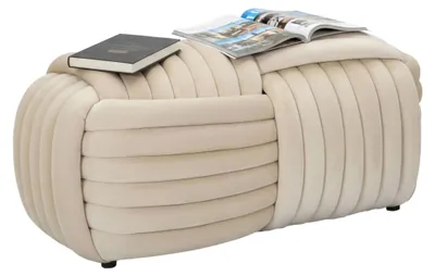 Produktbild von Bank Marokopa, Mehrzweckbank, Gastplatz, Balkonbank mit mehreren Positionen, 90x45 h45 cm, Creme