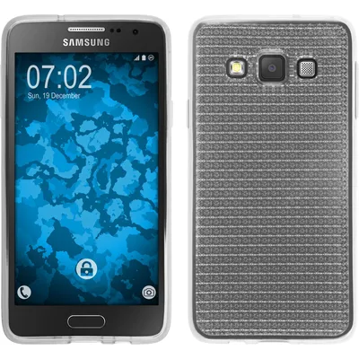 Produktbild von PhoneNatic Case kompatibel mit Samsung Galaxy A3 (A300) - clear Silikon Hülle Iced + 2 Schutzfolien