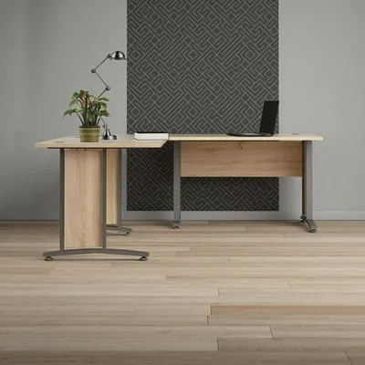 Produktbild von Schreibtisch - Eiche Braun 200x200x74,5h cm