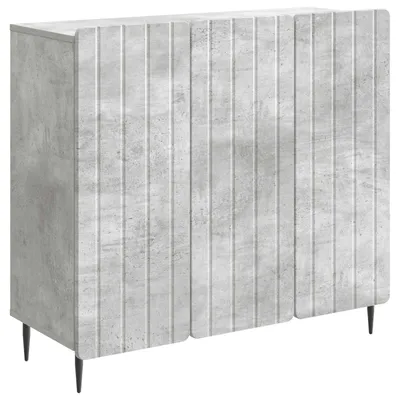 Immagine prodotto di Credenza vidaXL grigio cemento 89 x 34,5 x 82 cm in materiale derivato dal legno