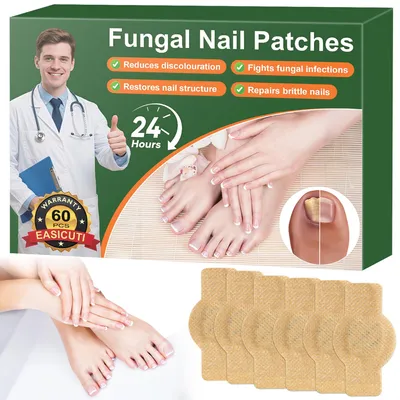 Produktbild von Schimmelnagelpatches extra stark, 60 Stück, zur Nagelreparatur, für die Fußpflege
